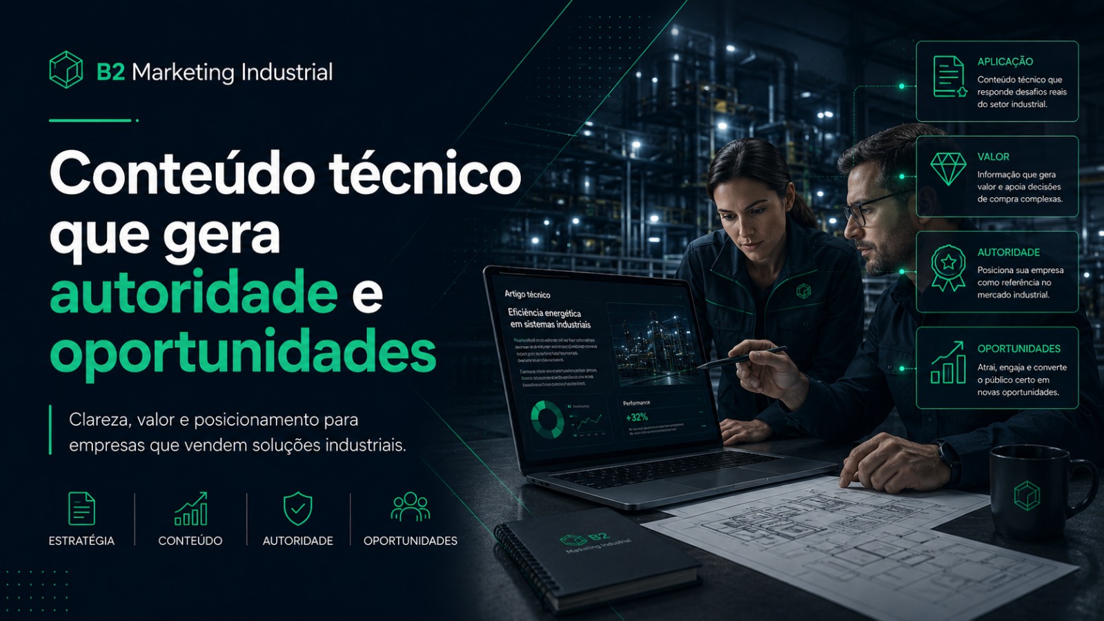 Como planejamos conteúdo técnico para LinkedIn no mercado industrial