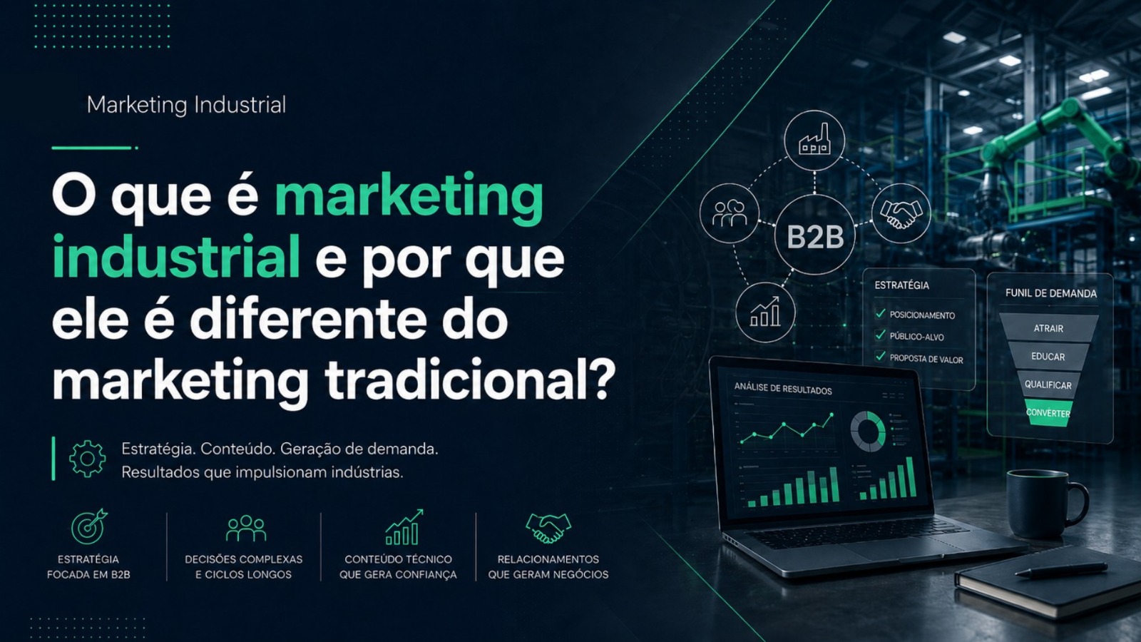 O que é marketing industrial e por que ele é diferente do marketing tradicional?